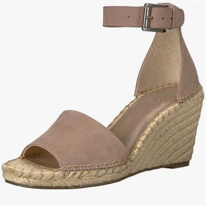 NEW Vince Camuto Women’s LEERA ESPADRILLE WEDGE SANDAL Dusty Mink Size 9 M NIB